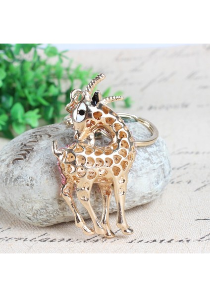 Yeni Pembe Keçi Koyun Şanslı Kolye Kristal Çanta Anahtarlık Yaratıcı (Yurt Dışından) indirimleri