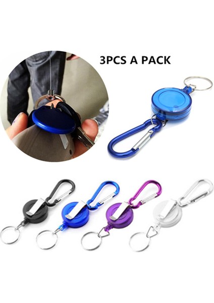 Mor Tarzı Paslanmaz Gümüş Çekme Halkalı Yeniden Sarılan Anahtarlık Ağır Hizmet Çelik Kablo (Yurt Dışından) modelleri