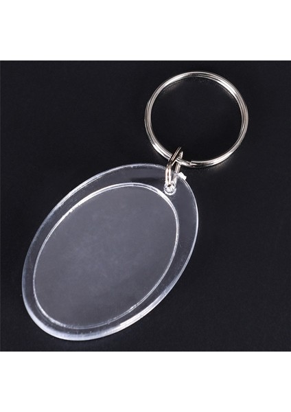 Yuvarlak Dayanıklı 5X Şeffaf Şeffaf Fotoğraf Çerçevesi Anahtarlık Hjoy (Yurt Dışından)