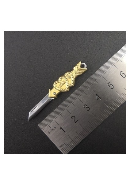 Altın Gül Mini Sevimli Keskin Bıçak Küçük Katlanabilir Cep Bıçağı Mektup Açacağı + Anahtarlık (Yurt Dışından) indirimleri