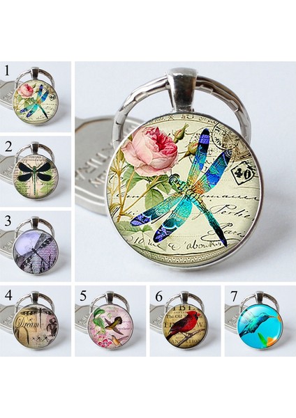 No.5 Boyutu Gül Camlı Yusufçuk Kolye Ve Anahtarlık Seti (Yurt Dışından) fiyatları