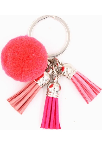 Sarı Boho Renkli Püsküllü Çanta Asma Anahtarlık Ponpon Araba Anahtarlık Saç Topu Kadınlar Için Takı (Yurt Dışından) fırsatları