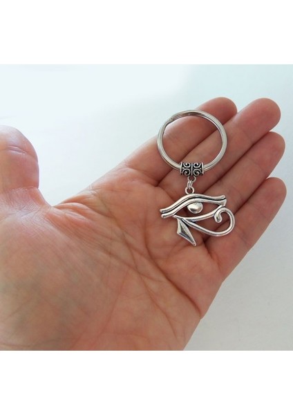 Antik Gümüş Tarzı Horus Gözü Anahtarlık, Mısır Anahtarlık (Yurt Dışından) fırsatları