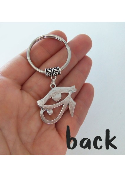 Antik Gümüş Tarzı Horus Gözü Anahtarlık, Mısır Anahtarlık (Yurt Dışından) indirimleri