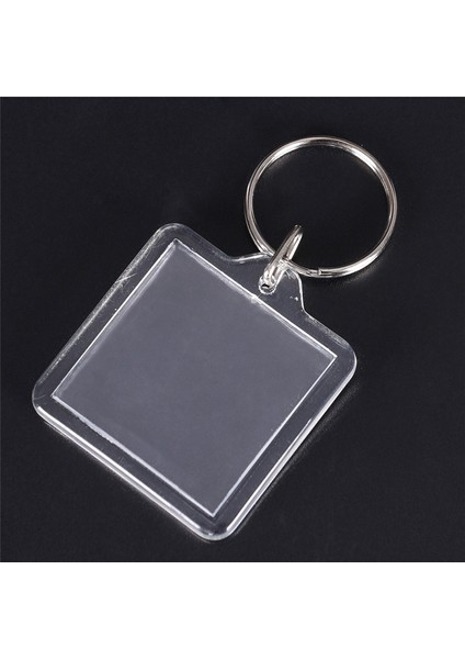 Kare Dayanıklı 5X Şeffaf Şeffaf Fotoğraf Çerçevesi Anahtarlık Hjoy (Yurt Dışından)
