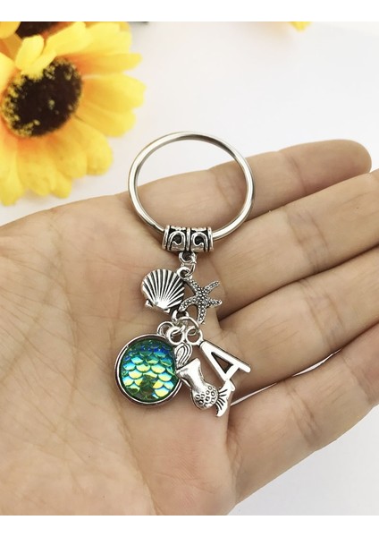 Gül Tarzı Ö Yeni Denizkızı Anahtarlık, Isim Başlangıç Anahtarlık, Monogram, Kişiselleştirilmiş ler, Monogram Anahtarlık, Damatlıklar si, Plaj Partisi (Yurt Dışından)