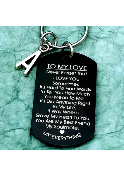 Gümüş Tarzı N Sevgilime Aşkım Seni Seviyorum Anahtarlık Çiftler Sevgililer si Için Ona Ona Erkek Arkadaş, Kız Arkadaş, Koca Düğün Yıldönümü si (Yurt Dışından) modelleri