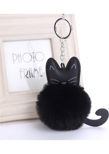 Beyaz Stil Araba Anahtarlık Kar Tüy Anahtarlık Tavşan Tüy Topu Anahtarlık Siyah Kedi Başı Bebek Anahtarlık Hayvan Püskül Kolye Şanslı Takı (Yurt Dışından) fiyatları