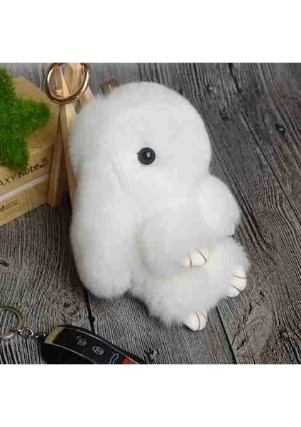 Turuncu Tarzı Tavşan Anahtarlık Sevimli Tüylü Tavşan Püskül Anahtarlık Püskül Anahtarlık Sevimli Kawaii Anahtar Tutucu (Yurt Dışından) modelleri