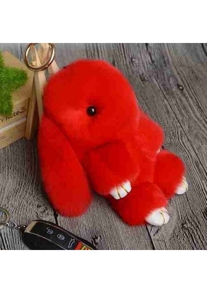 Turuncu Tarzı Tavşan Anahtarlık Sevimli Tüylü Tavşan Püskül Anahtarlık Püskül Anahtarlık Sevimli Kawaii Anahtar Tutucu (Yurt Dışından) fırsatları