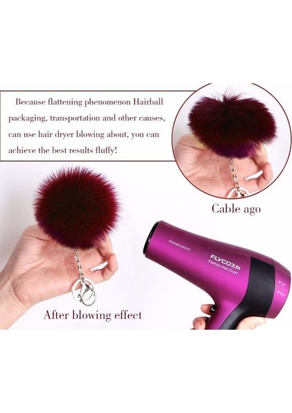 Açık Mor Tarzı 3,15 Inç 2 Al 1 Ücretsiz Şık Çok Yumuşak Puf Puf Suni Kürk Top Anahtarlık Pompom Çanta Araba Anahtarlık Uk (Yurt Dışından) modelleri