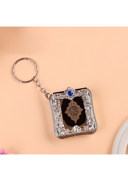 Gümüş Tarzı Altın Ve Gümüş Renkli Islam Anahtarlığı Kur'An Kitaplı Mini Arık Islam Anahtarlık Anahtar Yüzük Anahtar Şansı Anahtar Şarm Anahtarı (Yurt Dışından)