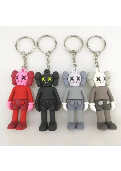 Kahverengi Tarzı 6 Cm 4 Renk Sevimli Kaws Bebek Kolye Anahtarlık Anahtarlık Okul Çantası Çanta Süsü (Yurt Dışından) modelleri