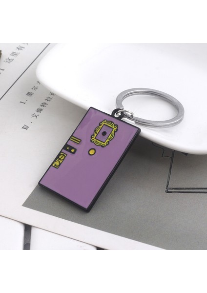 Friends Dizisi Monica'Nın Kapı Çerçevesi Anahtarlık Anahtarlık Kolye Metal Alaşım Dizi Koleksiyonu Takı (Yurt Dışından) modelleri