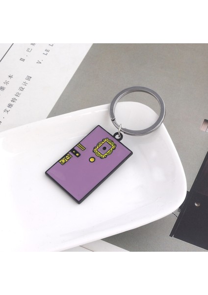 Friends Dizisi Monica'Nın Kapı Çerçevesi Anahtarlık Anahtarlık Kolye Metal Alaşım Dizi Koleksiyonu Takı (Yurt Dışından) indirimleri