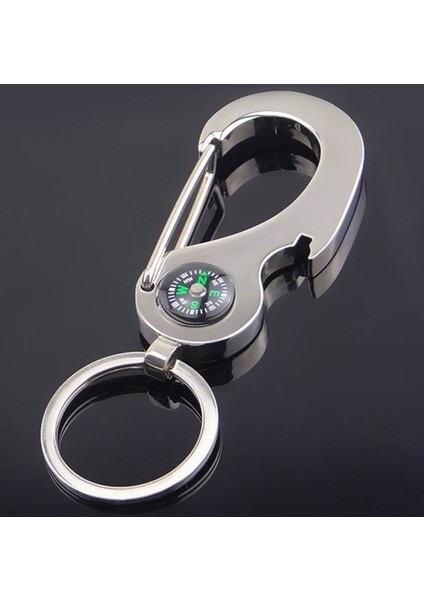 Gümüş Tarzı Pusula Şişe Açacağı Erkek Moda 3D Sevimli Metal Toka Kolye Yüzük Anahtarlık Anahtarlık (Yurt Dışından) fiyatları