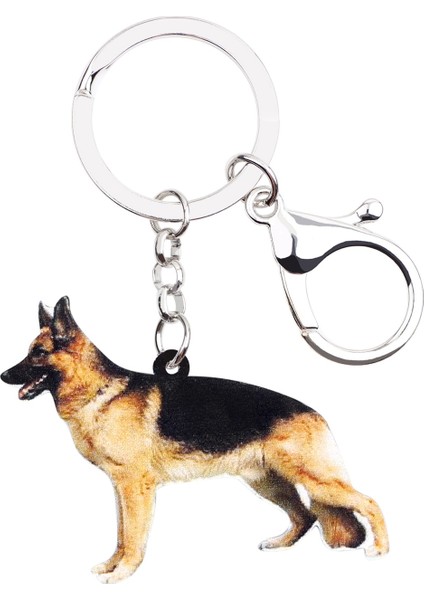 Kadınlar Çocuklar Ve Petler Için Alman Çoban Köpeği Anahtarlık Hayvan Takıları - Akrilik Anahtarlık (Yurt Dışından)