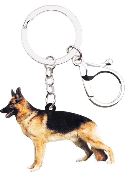 Kadınlar Çocuklar Ve Petler Için Alman Çoban Köpeği Anahtarlık Hayvan Takıları - Akrilik Anahtarlık (Yurt Dışından) fiyatları