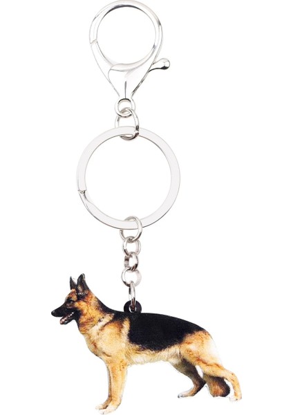 Kadınlar Çocuklar Ve Petler Için Alman Çoban Köpeği Anahtarlık Hayvan Takıları - Akrilik Anahtarlık (Yurt Dışından) modelleri