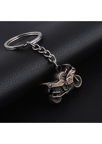 Antik Altın Tarzı Kişilik Moda Küçük Alaşım Katı Motosiklet Anahtarlık Süper Patlama Araba Anahtarlığı (Yurt Dışından)