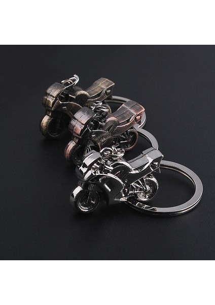 Antik Altın Tarzı Kişilik Moda Küçük Alaşım Katı Motosiklet Anahtarlık Süper Patlama Araba Anahtarlığı (Yurt Dışından) indirimleri