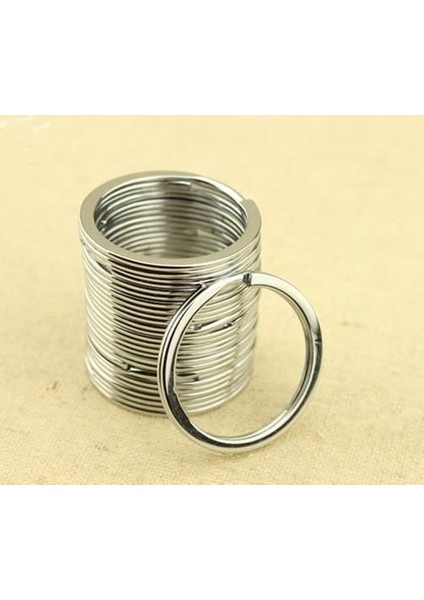 Metal Anahtar Tutucu Bölünmüş Halka Anahtarlık Anahtarlık Anahtarlık Aksesuarları 1.18 (Yurt Dışından)