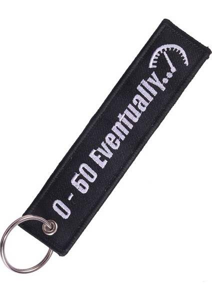 No.8 Boyutu Anahtarlık Siyah Nakış Anahtarlık Araba Motosiklet Anahtarlığı Anahtarlık Anahtar Tutucu Anahtar Toka (Yurt Dışından)
