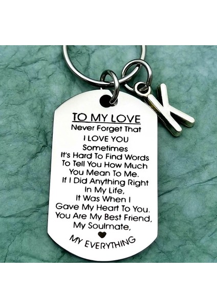 Gümüş Tarzı Z Sevgilime Aşkım Seni Seviyorum Anahtarlık Çiftler Sevgililer si Için Ona Ona Erkek Arkadaş, Kız Arkadaş, Koca Düğün Yıldönümü si (Yurt Dışından) fırsatları