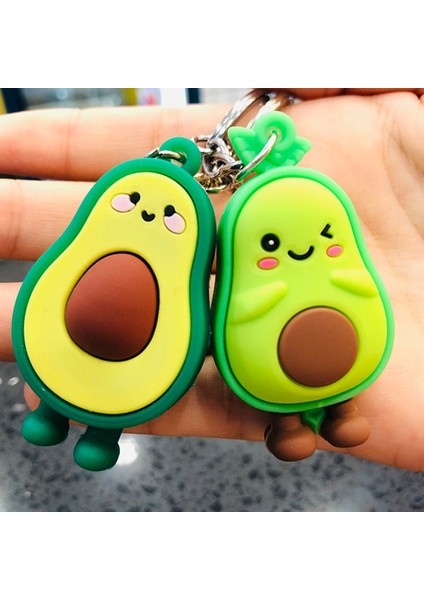 No.1 Boyutu Kauçuk Avokado Anahtarlık Çiftler Anahtarlık Halkası Vegan Yeşil Meyve Moda Araç Aksesuarları (Yurt Dışından) fiyatları