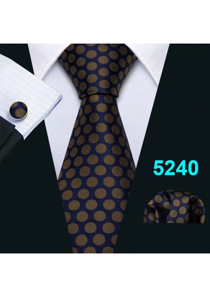 Çok Renkli Stil No.850 Boyutu Erkekler Için Mavi Ipek Kravat Cebi Kare Kol Düğmesi Tasarım 14 Parça Takım - Düğün Ve Iş Görünümü Için Şık Kravat Seti (Yurt Dışından)