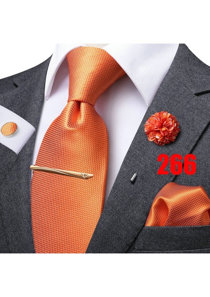 No.1494 Beden Hi-Tie Cla.5Cm Kravat Seti Erkekler Için Çizgili Düz Kravat Moda Boutonniere Ipek Kravat Mendil Kol Düğmesi Kravat Klipsi Iş Parti (Yurt Dışından) modelleri