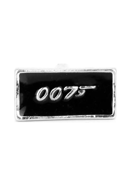 James Bond Kol Düğmesi Siyah&Amp;Gümüş Erkekler Için Kol Düğmeleri (Yurt Dışından)