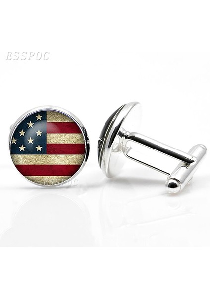 Gümüş Tarzı No.13 Boyutu Erkekler Için El Yapımı Futbol Kol Düğmeleri Basketbol Golf Beyzbol Takımı Funs Spor Takımı Cuff Links (Yurt Dışından)