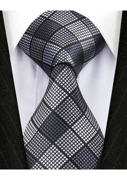 Çok Renkli Stil No.1017 Boyutu Moda Tasarım Ipek Kravat Mendil Kol Düğmesi Seti Formal Krawatte Takım - E-Ticaret (Yurt Dışından)