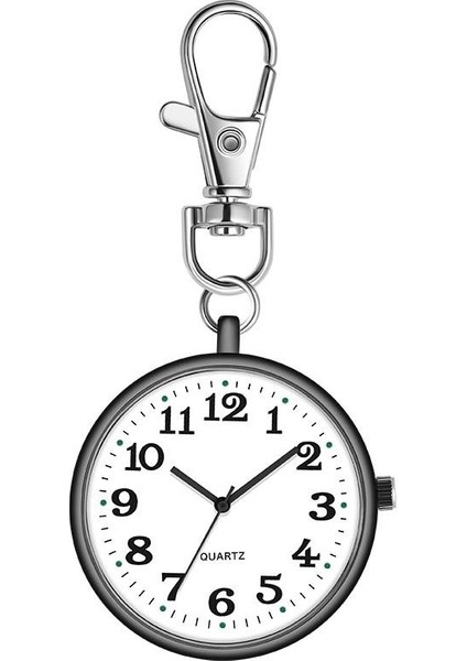 B Mini Retro Cep Saati Yaşlı Adam Öğrenci Anahtarlık Saati Hemşire Saati Taşınabilir Cep Saati (Yurt Dışından)