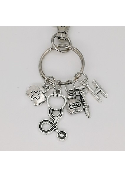 L Beden Hemşire Tıbbi Anahtarlık, Tıbbi Sembol Anahtarlık, Tıbbi Sembol Kolye, Steteskop Anahtarlık, Akustik Steteskop, İlk Harf Anahtarlık (Yurt Dışından) modelleri