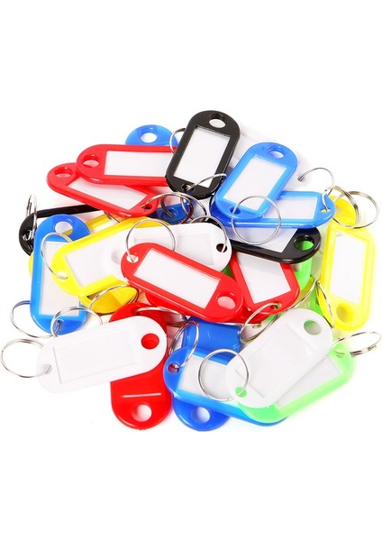 Plastik Anahtarlık Bagaj Kimlik Etiketleri Isim Kartları İle Anahtarlıklar - (Yurt Dışından)