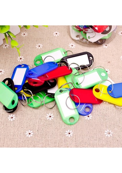 Plastik Anahtarlık Bagaj Kimlik Etiketleri Isim Kartları İle Anahtarlıklar - (Yurt Dışından) fırsatları