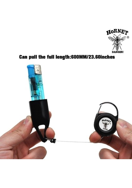 Rastgele Hornet Sticker Çakmak Askısı Güvenli Saklama Klipsi Retractable Anahtarlık Çakmak Tutucu (Yurt Dışından) modelleri