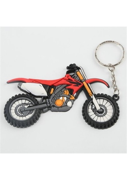 Kırmızı Stil Motosiklet Modeli Cool Anahtarlık Anahtarlık Keychain Kolye (Yurt Dışından)