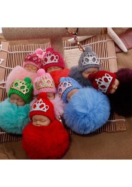 Pembe Tarzı Sevimli Bebek Bebek Yün Top Anahtarlık Çanta Anahtar Halkaları Araba Anahtarı Kolye Karikatür Süsler ler (Yurt Dışından) modelleri