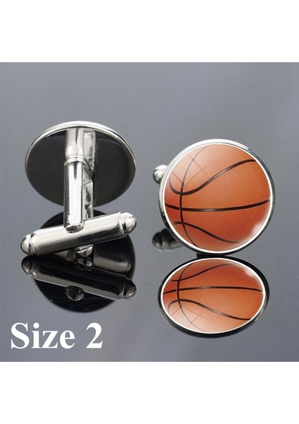No.9 Boyutu Erkek Moda Futbol Kravat Iğnesi Basketbol Voleybol Cam Kupası Gümüş Kol Düğmeleri Takım Aksesuarları (Yurt Dışından) fırsatları