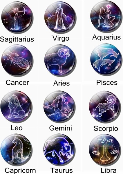 Gümüş Tarzı Ikizler Burcu 12 Burç Anahtarlık Çift Taraflı Cam Topuzlu Zodiac Takı Boğa Aslan Başak Akrep Balık Noel si (Yurt Dışından) indirimleri