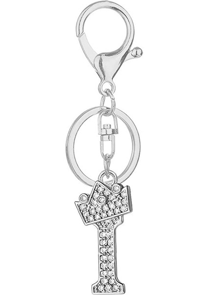 Altın Tarzı S Beden Alfabe Anahtarlık Taç Taşlı Harf A-Z Anahtarlık İlk Anahtarlık (Yurt Dışından) indirimleri