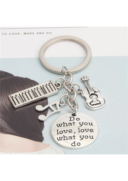 Öğretmen Anahtarlık Müzikal Anahtarlık Piyanist si Müzik Nota Gitar Kolye El Yapımı Mücevher Yap Do What You Love (Yurt Dışından) fırsatları