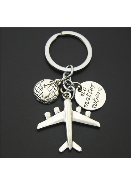 Asit Yeşili Stili E880-1 1 Pc Gezgin Ruhlu Seyahat Sever Anahtarlık Uçak Pusula Pasaport Anahtarlık El Yapımı Seyahat Takıları (Yurt Dışından)