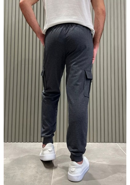 Paça Ribanalı Kargo Cepli Jogger Eşofman Altı