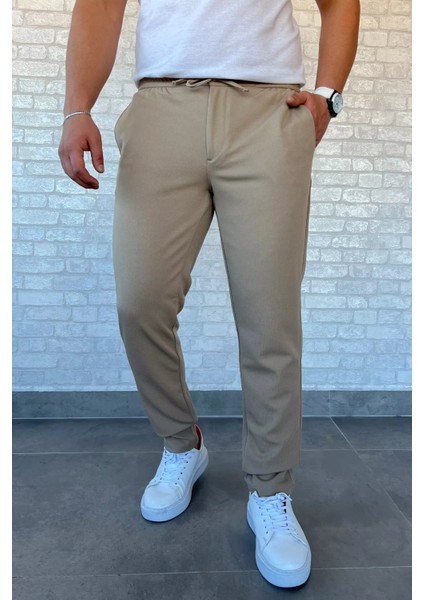 Bel Bağcıklı Erkek Jogger Pantolon