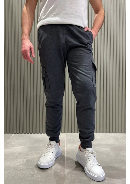 Paça Ribanalı Kargo Cepli Jogger Eşofman Altı