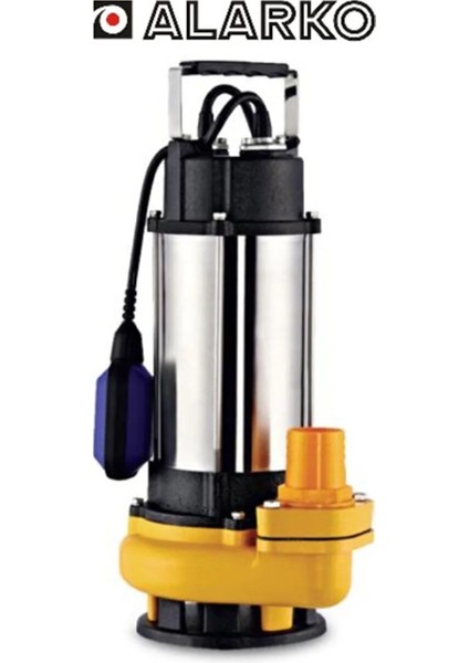 1 Hp 220V Parçalayıcılı Foseptik Pis Atık Su Drenaj Dalgıç Pompa 2" Çıkışlı